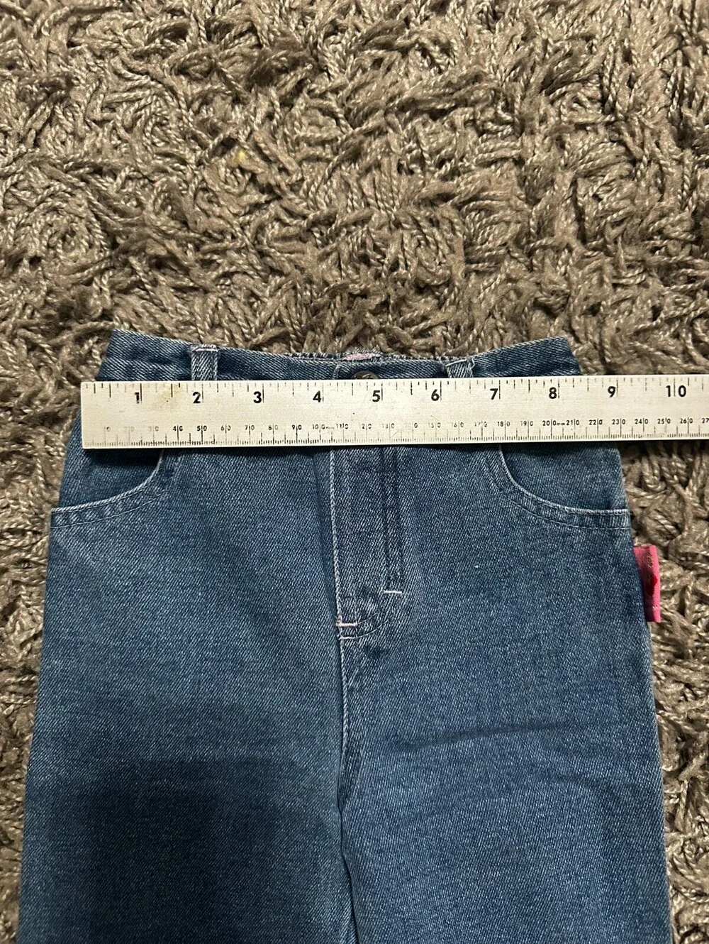 Vintage y2K 2005 Strawberry Shortcake Denim Baby Jeans Size 18M